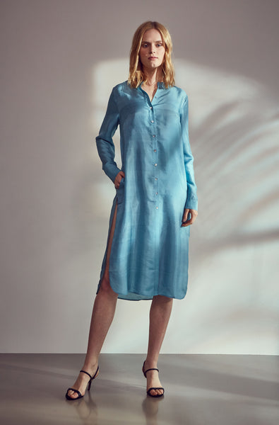 Silk Shirt Dress Sustainable Luxury Robe De Voyage Robedevoyage 6999