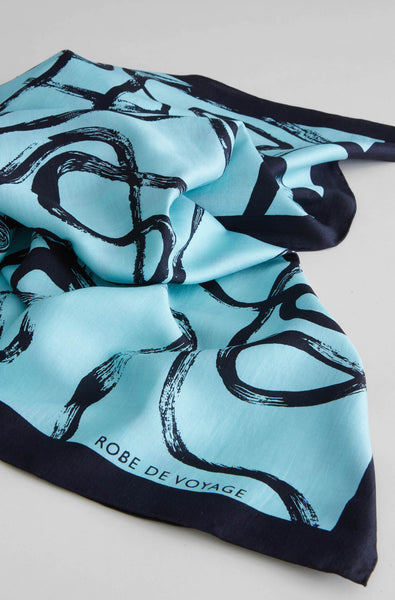 Silk Head Scarf Sustainable Luxury Robe De Voyage Robedevoyage 2428